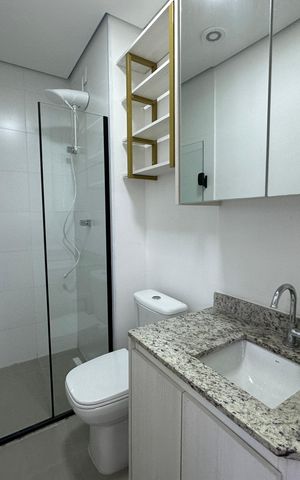 Apartamento à venda com 43m², 1 quarto e 1 vagaBanheiro