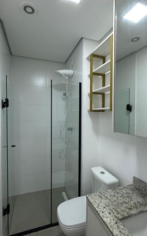 Apartamento à venda com 43m², 1 quarto e 1 vagaBanheiro