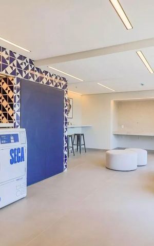 Studio à venda com 24m², 1 quarto e sem vagaLavanderia