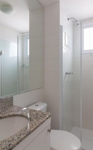 Apartamento à venda com 106m², 3 quartos e 2 vagas Apartamento à venda com 106m², 3 quartos e 2 vagasBanheiro 1