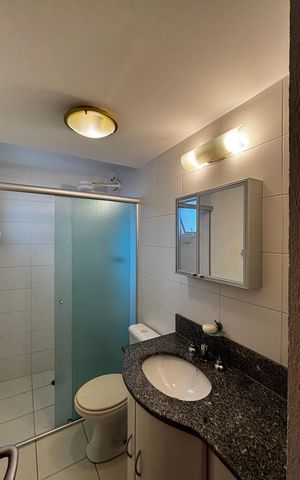 Apartamento para alugar com 67m², 2 quartos e 2 vagas Apartamento para alugar com 67m², 2 quartos e 2 vagasBanheiro da Suíte 2