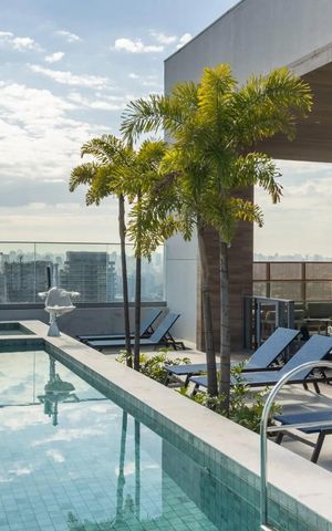 Studio para alugar com 26m², 1 quarto e sem vaga Studio para alugar com 26m², 1 quarto e sem vagaPiscina