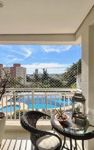 Apartamento à venda com 80m², 3 quartos e 2 vagas Apartamento à venda com 80m², 3 quartos e 2 vagasVista da Sacada