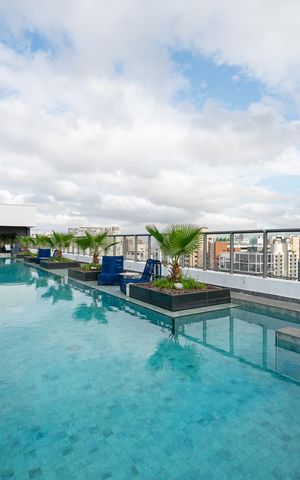 Studio para alugar com 31m², 1 quarto e sem vaga Studio para alugar com 31m², 1 quarto e sem vagaPiscina