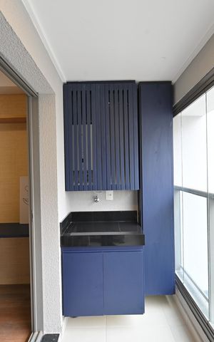 Studio para alugar com 31m², 1 quarto e sem vagaVaranda
