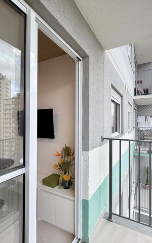 Apartamento para alugar com 27m², 1 quarto e sem vaga Apartamento para alugar com 27m², 1 quarto e sem vagaSacada