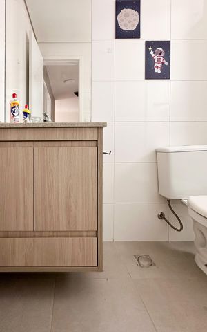 Apartamento à venda com 107m², 2 quartos e 2 vagas Apartamento à venda com 107m², 2 quartos e 2 vagasBanheiro Social