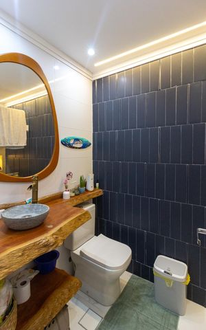 Apartamento para alugar com 64m², 1 quarto e 2 vagasBanheiro social