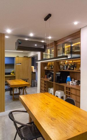 Apartamento para alugar com 64m², 1 quarto e 2 vagasSala