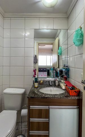 Apartamento à venda com 64m², 3 quartos e 1 vaga Apartamento à venda com 64m², 3 quartos e 1 vagaBanheiro da Suíte