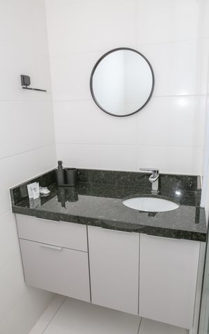 Studio para alugar com 30m², 1 quarto e sem vaga Studio para alugar com 30m², 1 quarto e sem vagaBanheiro