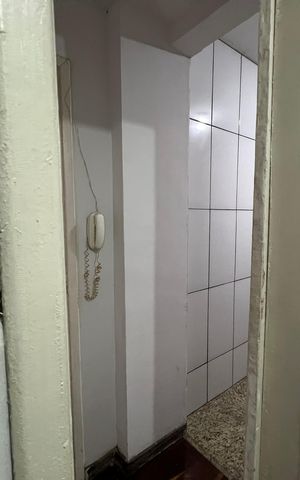 Apartamento para alugar com 38m², 1 quarto e sem vaga Apartamento para alugar com 38m², 1 quarto e sem vagaCorredor vista banheiro