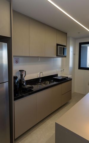 Studio para alugar com 43m², 1 quarto e 1 vaga Studio para alugar com 43m², 1 quarto e 1 vagaCozinha