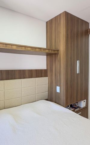 Apartamento à venda com 55m², 2 quartos e 1 vagaQuarto Suíte