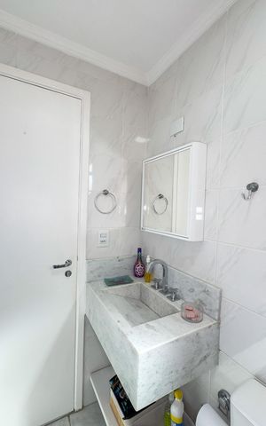 Apartamento à venda com 55m², 2 quartos e 1 vagaBanheiro