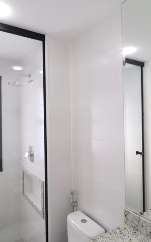 Apartamento para alugar com 81m², 3 quartos e 2 vagasBanheiro do Quarto 2