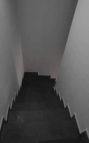 Casa para alugar com 237m², 4 quartos e 7 vagasEscada de acesso à garagem