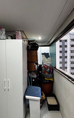 Apartamento à venda com 106m², 3 quartos e 2 vagas Apartamento à venda com 106m², 3 quartos e 2 vagasÁrea de Serviço