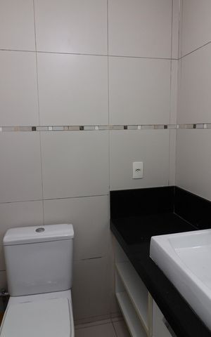 Apartamento para alugar com 117m², 3 quartos e 2 vagasBanheiro da Suíte 1