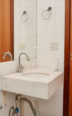 Apartamento para alugar com 140m², 2 quartos e 2 vagas Apartamento para alugar com 140m², 2 quartos e 2 vagasBanheiro Social Cobertura
