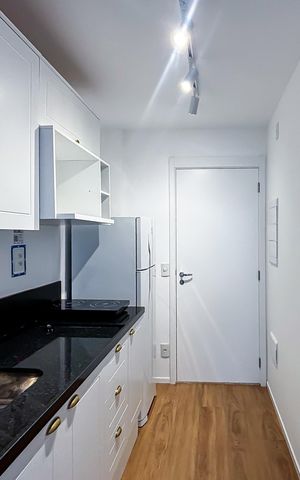 Studio para alugar com 26m², 1 quarto e sem vaga Studio para alugar com 26m², 1 quarto e sem vagaCozinha