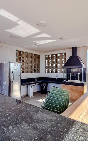 Apartamento para alugar com 35m², 2 quartos e sem vagaÁrea comum - Churrasqueira