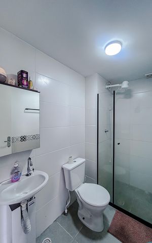 Apartamento para alugar com 35m², 2 quartos e sem vagaBanheiro