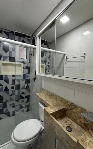 Apartamento à venda com 55m², 2 quartos e 1 vaga Apartamento à venda com 55m², 2 quartos e 1 vagaBanheiro da Suíte