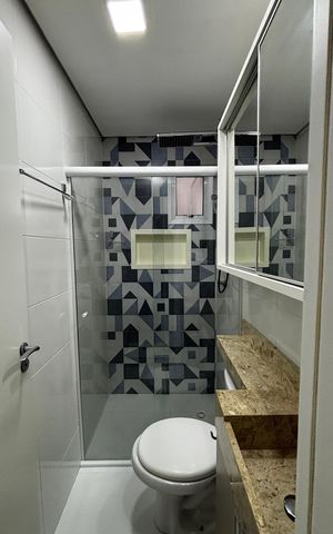 Apartamento à venda com 55m², 2 quartos e 1 vaga Apartamento à venda com 55m², 2 quartos e 1 vagaBanheiro da Suíte