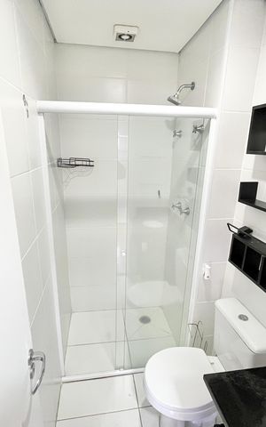 Apartamento à venda com 56m², 2 quartos e 2 vagas Apartamento à venda com 56m², 2 quartos e 2 vagasBanheiro social