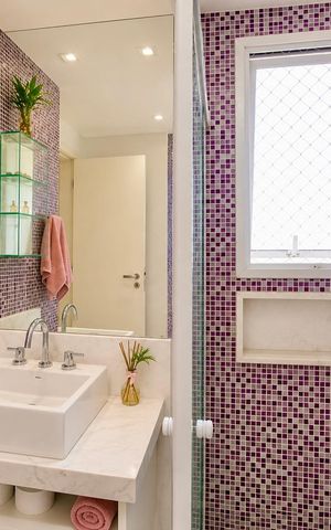 Apartamento à venda com 129m², 3 quartos e 3 vagas Apartamento à venda com 129m², 3 quartos e 3 vagasBanheiro da suíte 3