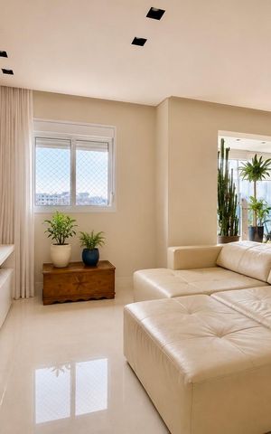 Apartamento à venda com 129m², 3 quartos e 3 vagas Apartamento à venda com 129m², 3 quartos e 3 vagasSala