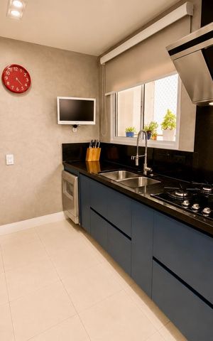 Apartamento à venda com 129m², 3 quartos e 3 vagas Apartamento à venda com 129m², 3 quartos e 3 vagasCozinha