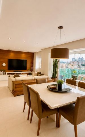 Apartamento à venda com 129m², 3 quartos e 3 vagas Apartamento à venda com 129m², 3 quartos e 3 vagasSala