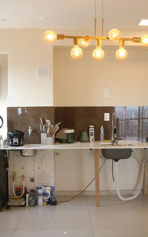 Apartamento à venda com 55m², 2 quartos e 1 vagaCozinha e Área de Serviço
