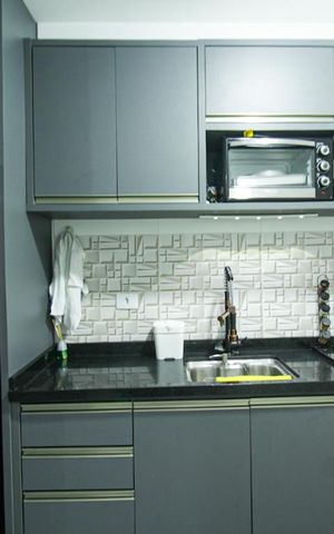 Studio à venda com 34m², 1 quarto e sem vaga Studio à venda com 34m², 1 quarto e sem vagaCozinha