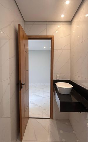 Casa à venda com 90m², 2 quartos e 1 vagaBanheiro da Suíte 1