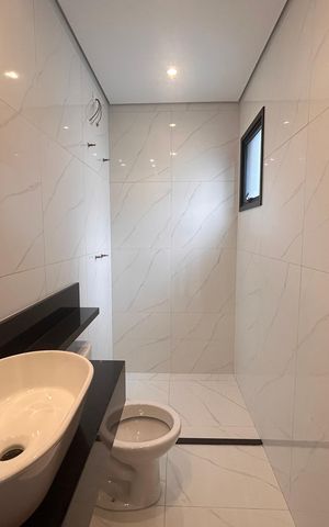 Casa à venda com 90m², 2 quartos e 1 vagaBanheiro da Suíte 1