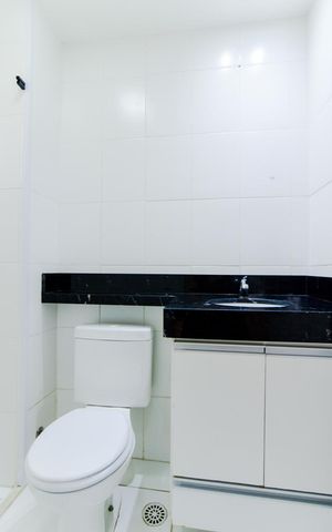 Apartamento para alugar com 58m², 2 quartos e 2 vagasBanheiro Social