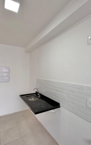 Apartamento para alugar com 45m², 2 quartos e 1 vaga Apartamento para alugar com 45m², 2 quartos e 1 vagaCozinha e Área de Serviço