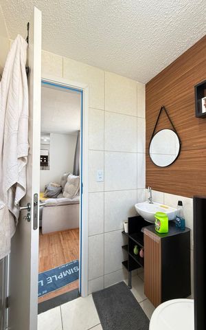 Apartamento para alugar com 45m², 2 quartos e 1 vagaBanheiro Social