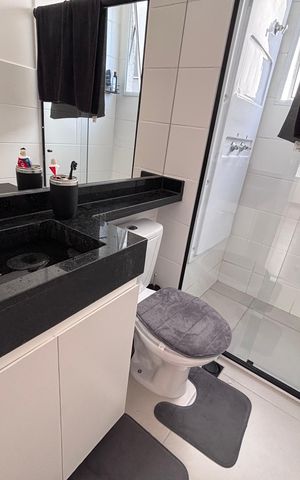 Apartamento à venda com 46m², 2 quartos e 1 vaga Apartamento à venda com 46m², 2 quartos e 1 vagaBanheiro