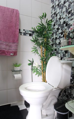 Casa de condomínio à venda com 340m², 5 quartos e 2 vagasBanheiro social
