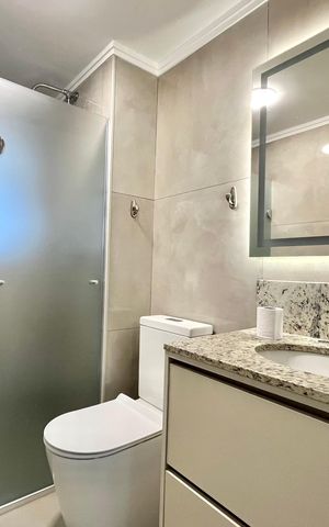 Apartamento à venda com 123m², 3 quartos e 2 vagasBanheiro da Suíte