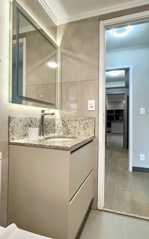 Apartamento à venda com 123m², 3 quartos e 2 vagasBanheiro da Suíte