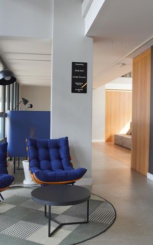 Studio para alugar com 36m², 1 quarto e 1 vaga Studio para alugar com 36m², 1 quarto e 1 vagaHall de entrada