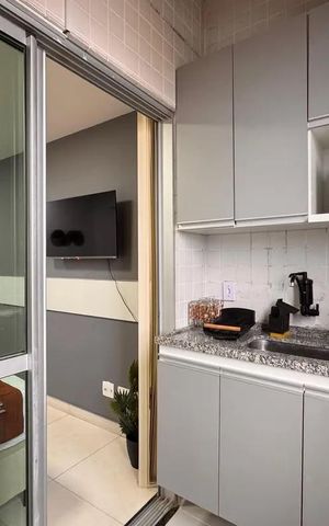 Apartamento para alugar com 40m², 1 quarto e 1 vaga