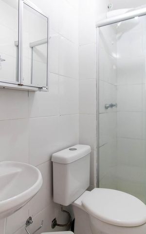 Apartamento para alugar com 46m², 1 quarto e sem vaga Apartamento para alugar com 46m², 1 quarto e sem vagaBanheiro