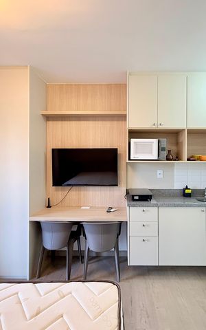 Studio para alugar com 24m², 1 quarto e sem vagaQuarto