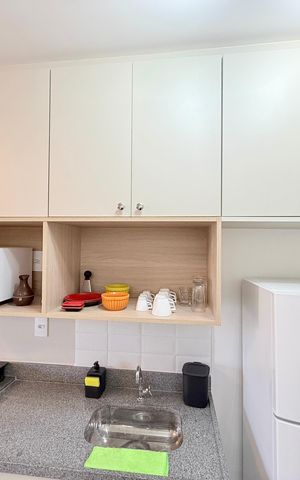 Studio para alugar com 24m², 1 quarto e sem vagaCozinha 
